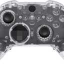 eXtremeRate Full Set Shell Buttons for Xbox One Elite Series 2 Controller, Clear Replacement Faceplate Back Plate Bottom Shell Case with Buttons for Xbox Elite Series 2 Core Controller - Model 1797