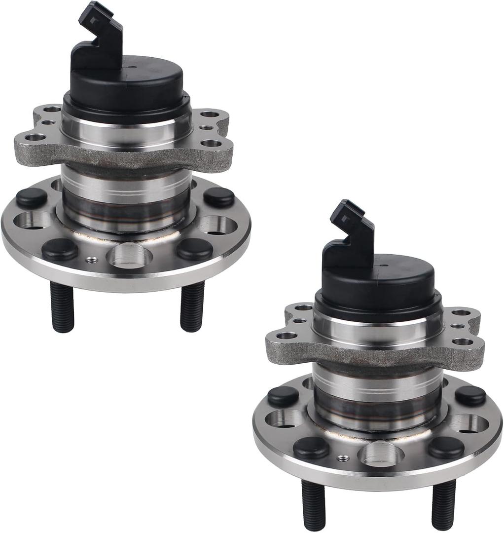 Autoround 512495 Pair Rear Wheel Bearing and Hub Assembly Compatible with 2014-2019 Kia Soul, 2015-2019 Kia Soul EV 5 Lugs w/ABS