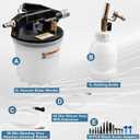 3L Vacuum Brake Bleeder Kit, One Person Pneumatic Brake Fluid Bleeder, Flush Kit with 2L Pneumatic Fluid Extractor and 1L Refilling Bottle, with Pressure Clutch Bleeder Kit 16 Adapters