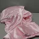 BEDELITE Satin Fitted Sheet and Pillowcase Set, Luxury Soft Similar to Silk Bottom Bed Sheet with Elastic Corner Straps, Deep Pocket up to 15 Inch, 1 Fitted Sheet and 1 Pillowcase(Twin, Rose Pink)