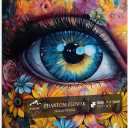 Impossible Puzzle for Adults 1000 Pieces, PICKFORU Eye Flower Vintage Jigsaw Puzzle Abstract Art, Hard Difficult Challenge for Adults