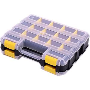 Hardware Organizer Box 34 Compartments Small Parts Organizer with Removable Dividers Durable Plastic Double Side Tools Box Screw Organizer For Nuts, Bolts, Screws, Nails, Small Hardware (Yellow) Hardware Organizer Box 34 Compartments Small Parts Organizer with Removable Dividers Durable Plastic Double Side Tools Box Screw Organizer For Nuts, Bolts, Screws, Nails, Small Hardware (Yellow)