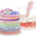 STORi Bella 2-Pack Headband and Scrunchie Holder | Clear Plastic Organizer Display Stand | Holds Hair Ties, Accessories, and Jewelry | Made in USA