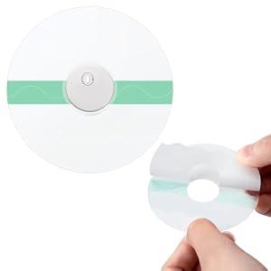 40 Packs Freestyle Libre 3 Covers, Free Style Libre 3 Glucose Sensor Cover, Adhesive Patches Pre-Cut Back Paper Long Lasting for 10-14 Days, No Glue in The Center by SUNMON (Transparent)