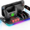 Cooling Fan Pro Controller & Joycons Charger for Switch 2 (2025), Cool Down Joy Con Charging Dock Accessories for Switch2, Cools to Enhance Performance & Extend Console Battery Life (Black)