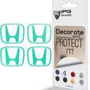 IPG Compatible with Civic Accord CRV VTEC Si Logo Center Cap Overlay Wheel Tire Decals Inner or Outer Stickers (Center Cap:2.25") (4 Units) (Blue Coral, Inner Logo)