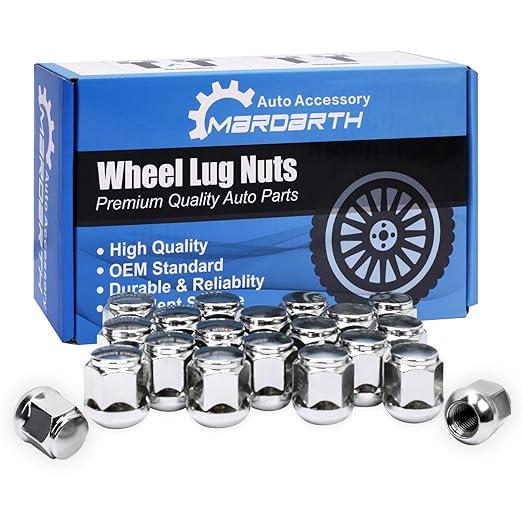 Set of 20, 12x1.5 Radius Lug Nuts with Ball Seat Compatible with Honda Acura Factory Alloy Wheels