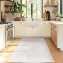 LAISE 4x6 ft Area Rug Pink Boho Indoor Rug, Machine Washable, Low Pile, Non-Slip, for Living Room, Bedroom, Dining, Office, Playroom