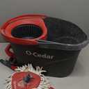 O-Cedar EasyWring Microfiber Spin Mop, Bucket Floor Cleaning System, Red, Gray, Standard
