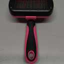 Swihauk Self Cleaning Slicker Brush for Dogs & Cats - Skin Friendly Grooming, Deshedding, Hair Removal for Puppies & Long/Short Haired Pets, Pet Supplies Accessory, Pink