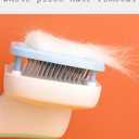 Self Cleaning Pet Brush  Gentle Grooming Tool for Cats & Dogs, Easy Hair Removal for Long & Short Haired Pets, Gray