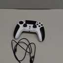 SFGSUP Wireless Controller for PS5/PC/MAC/iOS/Android/Steam Deck, With Hall Effect Joystick&Trigger/8 RGB Lighting/Turbo/Dual Vibration/Programmable/Headset Jack/Touchpad/1500 mAh Battery, White&Black