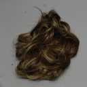 CJL HAIR Large Messy Bun Hair Piece Wavy Curly Scrunchies Synthetic Chignon Ponytail Hair Extensions Thick Updo Hairpieces for Women Brunette/Ash Blonde