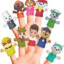 Ginsey Nickelodeon PAW Patrol 10 Piece Finger Puppet - Party Favors, Educational, Bath, Floating Pool, Beach Toys, Story Time, Playtime