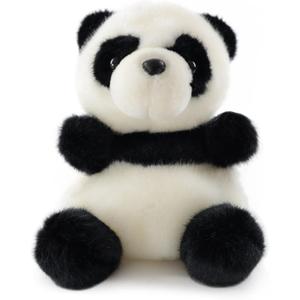 Sew Butiful 8.6" Panda Stuffed Animals Plush, Cute Plushies for Animal Themed Parties Teacher Student Award, Animal Toys for Baby, Boy, Girls, Great for Nursery, Room Decor, Bed (Panda)
