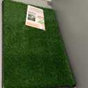 LOOBANI Large Dog Grass Pad with Tray - 35x23in Dog Litter Box with 2 Artificial Grass Patch + 2 Washable Pee Pads - Quickly Absorbency Indoor Outdoor Potty for Patio Balcony Apartment Use