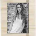 Cruiser’s Cache | White Bone Inlay Photo or Picture Frame | Brass Inlay 5x7, Missing Small Corner Piece