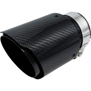 Carbon Fiber Exhaust Tips 2" Inlet 4"Outlet, Universal Tailpipe 2 Inch Exhaust Muffler Tip