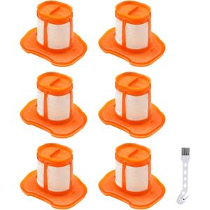 6 Pack HHVKF10 Replacement Filters Fit for Black and Decker Handheld Vacuum Filter Models HHVK HHVK320J HHVK320J10 HHVK320JZ01 HHVK515J HHVK515JP HHVK515JP07 HHVK515J00FF HHVK415B01