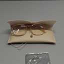 Madison Avenue Square Vintage TR90 Blue Light Blocking Reading Glasses for Women with Case, Anti Glare/ Eyestrain Computer Readers Transparent Brown +2.25
