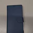 Wallet Case for Samsung Galaxy S21 Ultra, RFID Blocking Credit Card Holder, PU Leather Folio Flip Kickstand Protective Shockproof Cover for Samsung S21 Ultra (Blue)