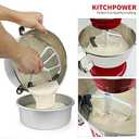 KITCHPOWER 6 Quart Flex Edge Beater for KitchenAid Bowl-Lift Stand Mixers, Paddle Attachment Mixer Accessory