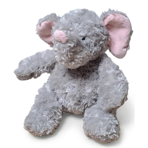 Aurora World Elephant Grey Pink Ears 2005 Plush Stuffed Animal 10" Shaggy Floppy