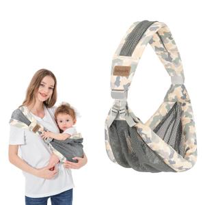 Adjustable One Shoulder Baby Carrier for Infant, Lightweight Breathable Mesh Baby Hip Carrier Portable Baby Carrier Sling for Newborn to Toddler Girl and Boy 6-40 lbs (Green)