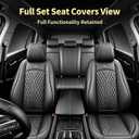 for Toyota Rav4 Rav 4 2007-2026 Car Seat Covers, Full Set, Black