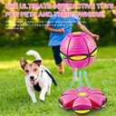 Magic Bouncing Ball 6-Light Dual Form Pop up, Meta Ball Metaball Transforming Design Flying Saucer Bouncy Interactive Bouncing Balls for Parent-Child Interaction Gift Pack - Pink