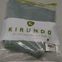 KIRUNDO Womens Sweatshirt Casual Textured Long Sleeve Henley Button V Neck Loose Pullover 2025 Trendy Fall Outfits Tops (Sage Green, Small) (Green, S)