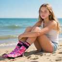 Kids 3mm Neoprene Water Socks, Anti-Slip Quick Dry Sand Socks (M)
