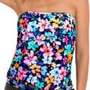 Holipick Strapless Tankini Tops for Women Swimwear Top ONLY Bandeau Bathing Suit Blouson Swimsuit, No Bottom, XL