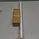 TVWOO Wrap Around Curtain Rods, White Curtain Rods 28 to 48 Inch, 5/ 8 Inch Adjustable Blackout Curtain Rod Set with Bracket, Room Darkening Single Window Rod, Metal Hidden Curved Drapery Rods 28-48", White