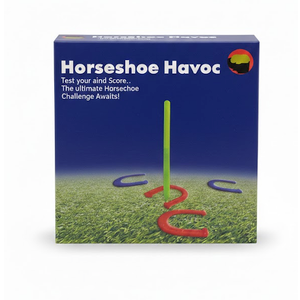 2 Packs Plastic Horseshoe Havoc Game