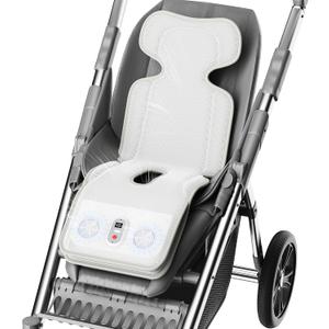 PANERGY Baby Stroller Cooling Pad, 3D Breathable Carseat Cooling Pad with 2 Built-in Blower, Max 10H Ventilation 3 Speeds 10000mAh Rechargeable Cooling Mat Liner for Toddler Baby Summer Essentials, 36.6 x 13.3