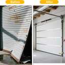 9FT Garage Door Reinforcement Bracket, Heavy Duty Steel Garage Door Hurricane Strut Beams, 22 Thick Steel, Screws Included