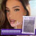 B&Q Wispy Lash Clusters Kit, Natural 01, Individual False Eyelashes Extension Set, Undetectable Natural Look for Effortless Day-to-Night Beauty, from Office Elegance to Date Night Glamour(8-16mix)