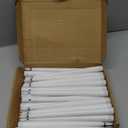 Regulary 36 Pieces Flameless Taper Candles Battery Operated Bulk 11" Plastic Lights LED Candlesticks Window Candles for Birthday Wedding Church Decor Party Supplies(White)