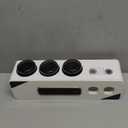 Automatic Toothpaste Dispenser,Rechargeable Toothbrush Holders for Bathrooms,3 Cups Electric Toothbrush Holder Wall Mounted with Toothpaste Dispenser Bathroom Decor (White)