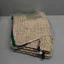 Rattan Christmas Tree Collar - 42in Rustic Farmhouse Style, Hand-Woven Natural Fiber Base with Bow, Large Tree Skirt for Holiday Decor, Fits 6-8ft Trees & Conceals Stand