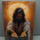 Jesus Christ Wall Decor Poster - Hand of God - I Am Always with You Canvas Print Wall Art Poster Gifts Bedroom Prints Home Decor Hanging Picture Canvas Painting Posters 24x36inch(60x90cm)
