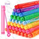 Roberly 72PCS Mini Bubble Wands Party Favors for Kids, Assortment 8 Color Fun Bulk Bubble Maker for Girls Boys Birthday Party Treats Carnival Game Classroom Prizes Bath Time Outdoor Summer Toy