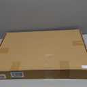 Large Abstract Burnt Orange Framed Canvas Wall Art,Neutral Blue and Black Wall Decor,Modern Brush Stroke Artwork,Minimalist Watercolor Art Print for Living Room,Bedroom,Office- 16"x24"x3