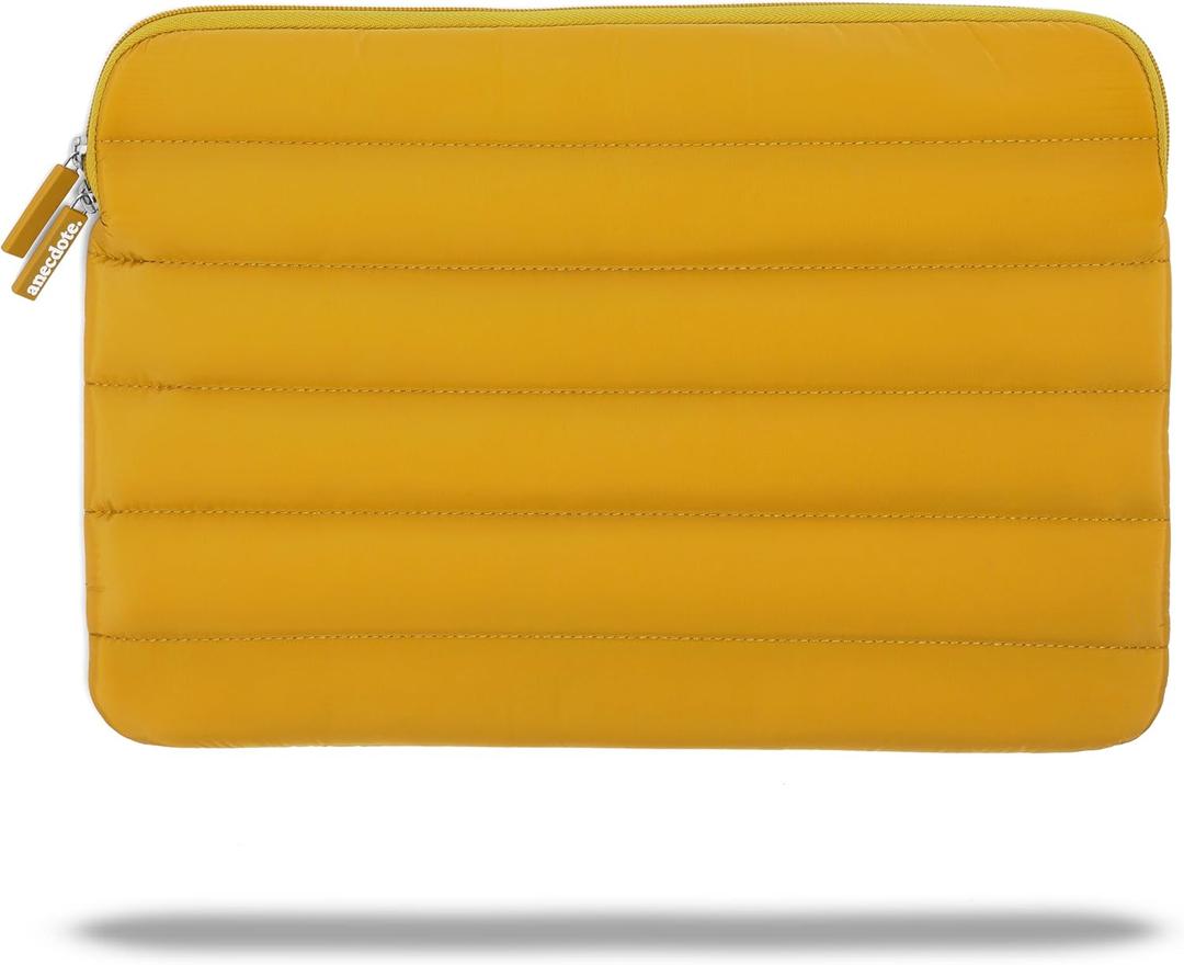 ANECDOTE Laptop Case 15-16 Inch  A Perfect Laptop Sleeve - Compatible with MacBook Air/Pro 15 inch M3 M2 M1 Chip Pro Max 2023-2021  Fits Well, Made of 100% Nylon with Aesthetic Design (Marigold)