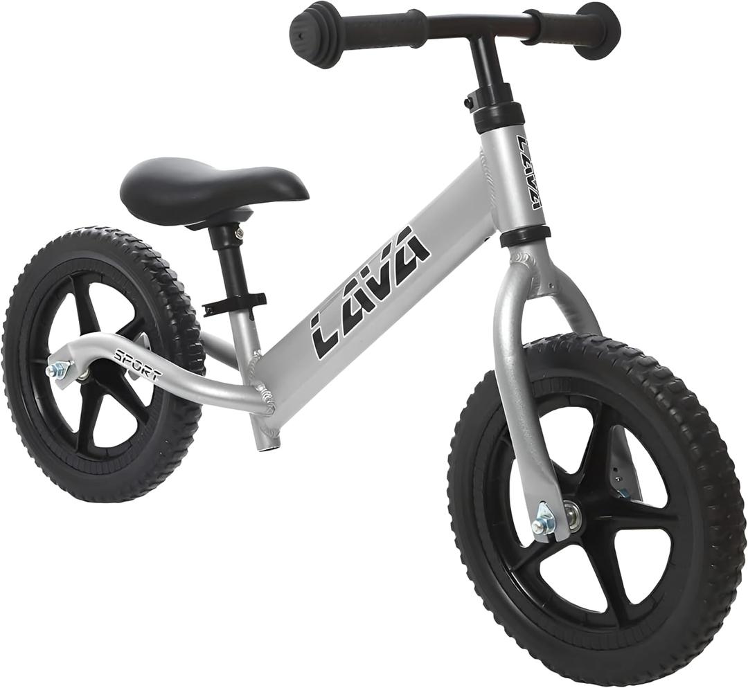 Balance Bike - Lightweight Aluminium Toddler Bike for 2, 3, 4, and 5 Year Old Boys and Girls - No Pedal Bikes for Kids with Adjustable Handlebar and Seat, EVA Tires - Training Bike (Ash Silver)
