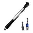 1/2" Offset Extension Wrench Impact,3-in-1 Manual/Electric/Pneumatic Impact Extension Ratchet for Narrow Spaces,With two electric brick adapters