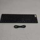 Large Print Backlit Keyboard, Quiet USB Wired Computer Keyboards, Full Size Keyboard with 7-Color & 6 Modes Backlit, Compatible for Windows/Mac, MacBook Pro/Air, Desktop, Laptop, PC, Gaming (Black (RGB))