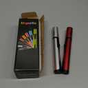 Urgrette 2 Pack Butane Torch Lighters, 6-inch Refillable Pen Lighter Adjustable Jet Flame Butane Lighter for Grill BBQ Camping (Gas Not Included)