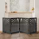 Dog Gate, Wooden Dog Gates for Doorways House and Stairs, Freestanding Pet Gate for Dogs, Puppy Fences Indoor